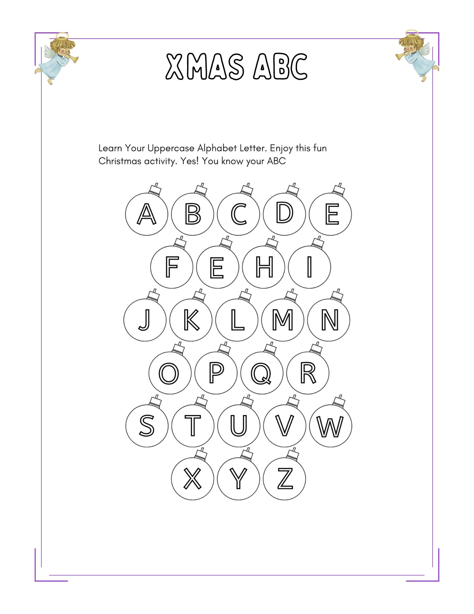 Xmas ABC Christmas activity book