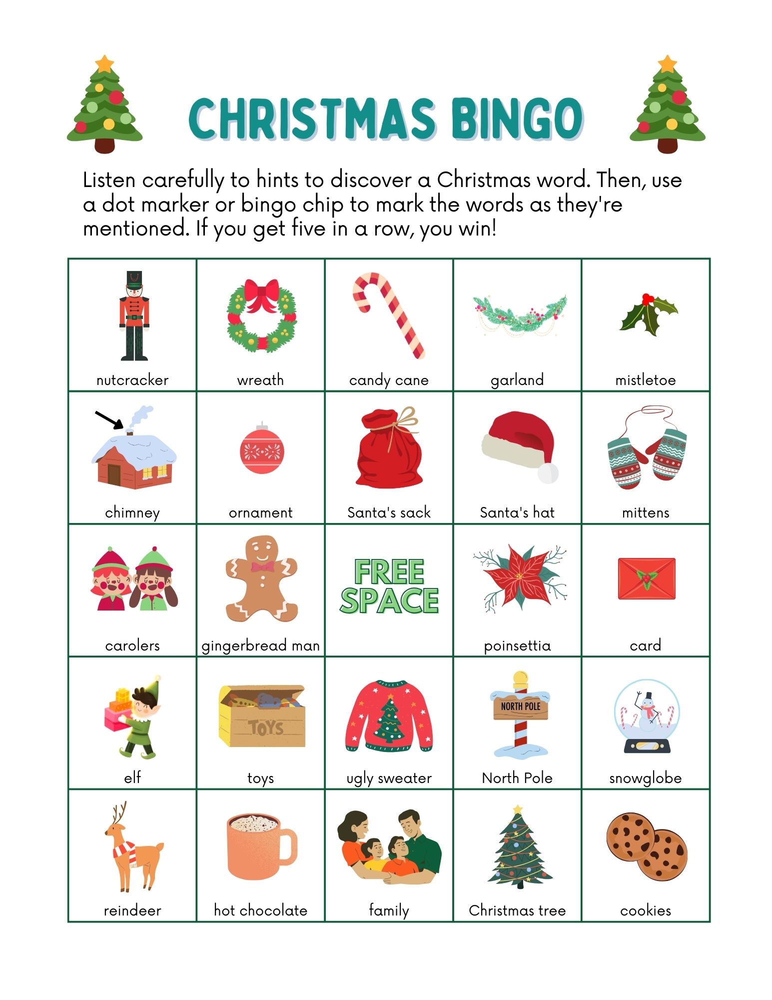 Chritmas Bingo Christmas Activity Book