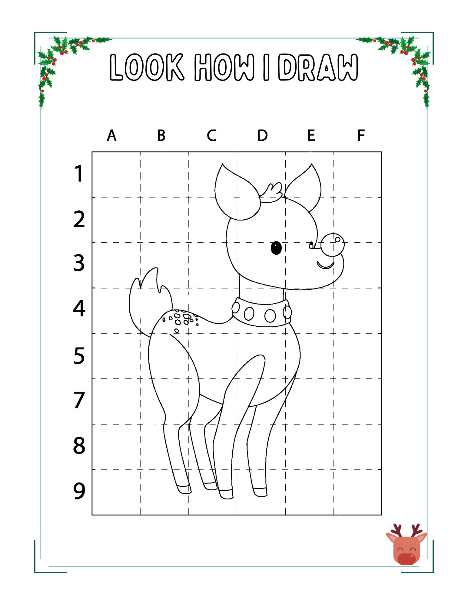 Look & draw Christmas activity book