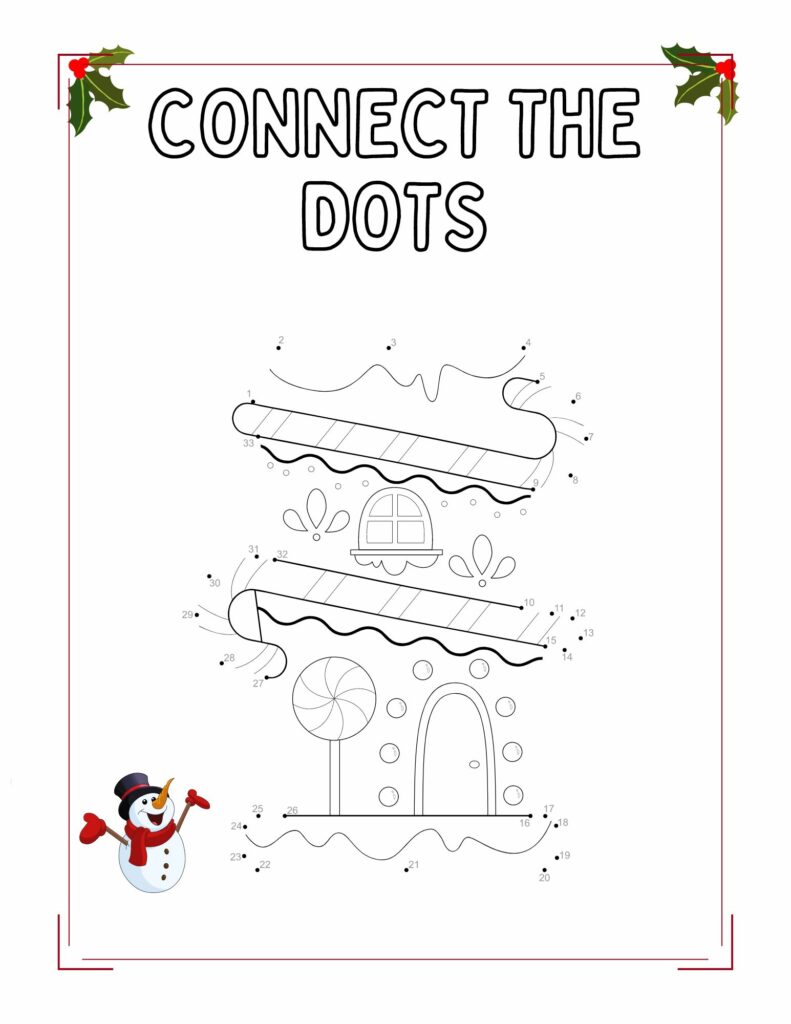 Connect the dots Christmas Activity book