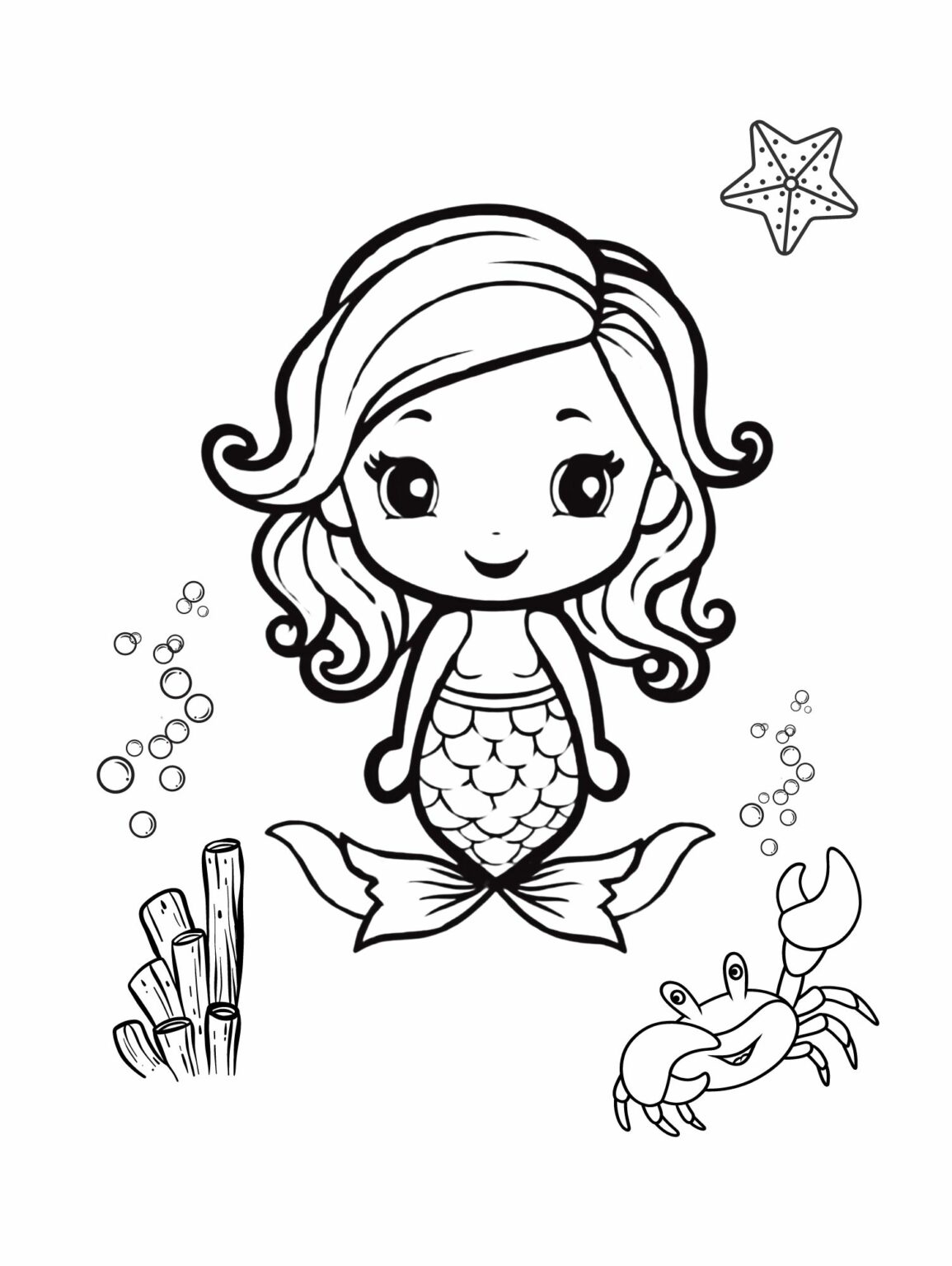 Mermaid Coloring Book