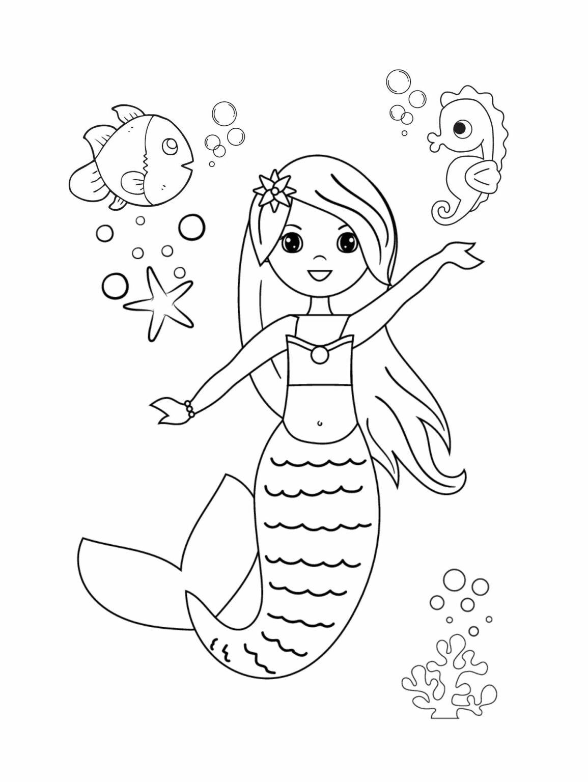 Mermaid Coloring Book