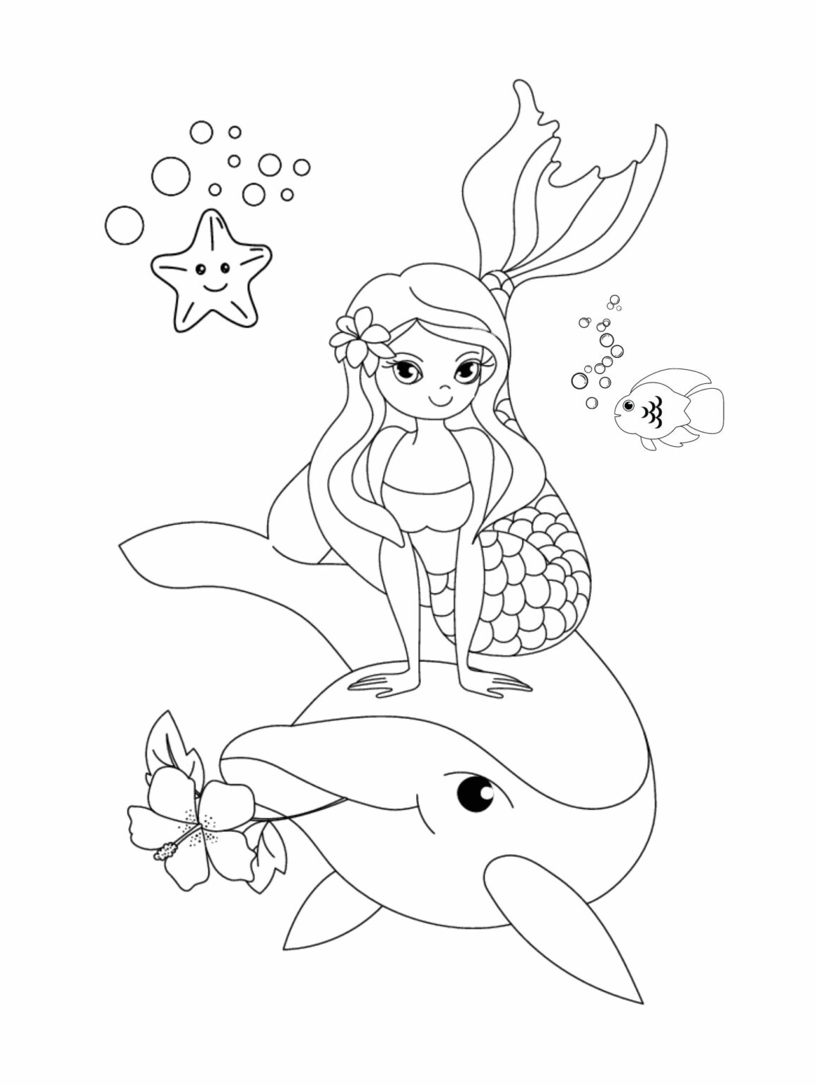 Mermaid Coloring Book