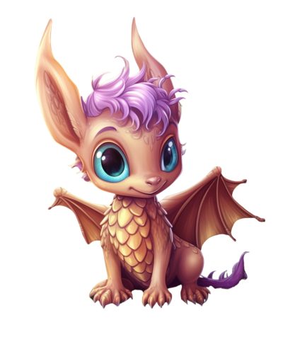 pink baby dragon